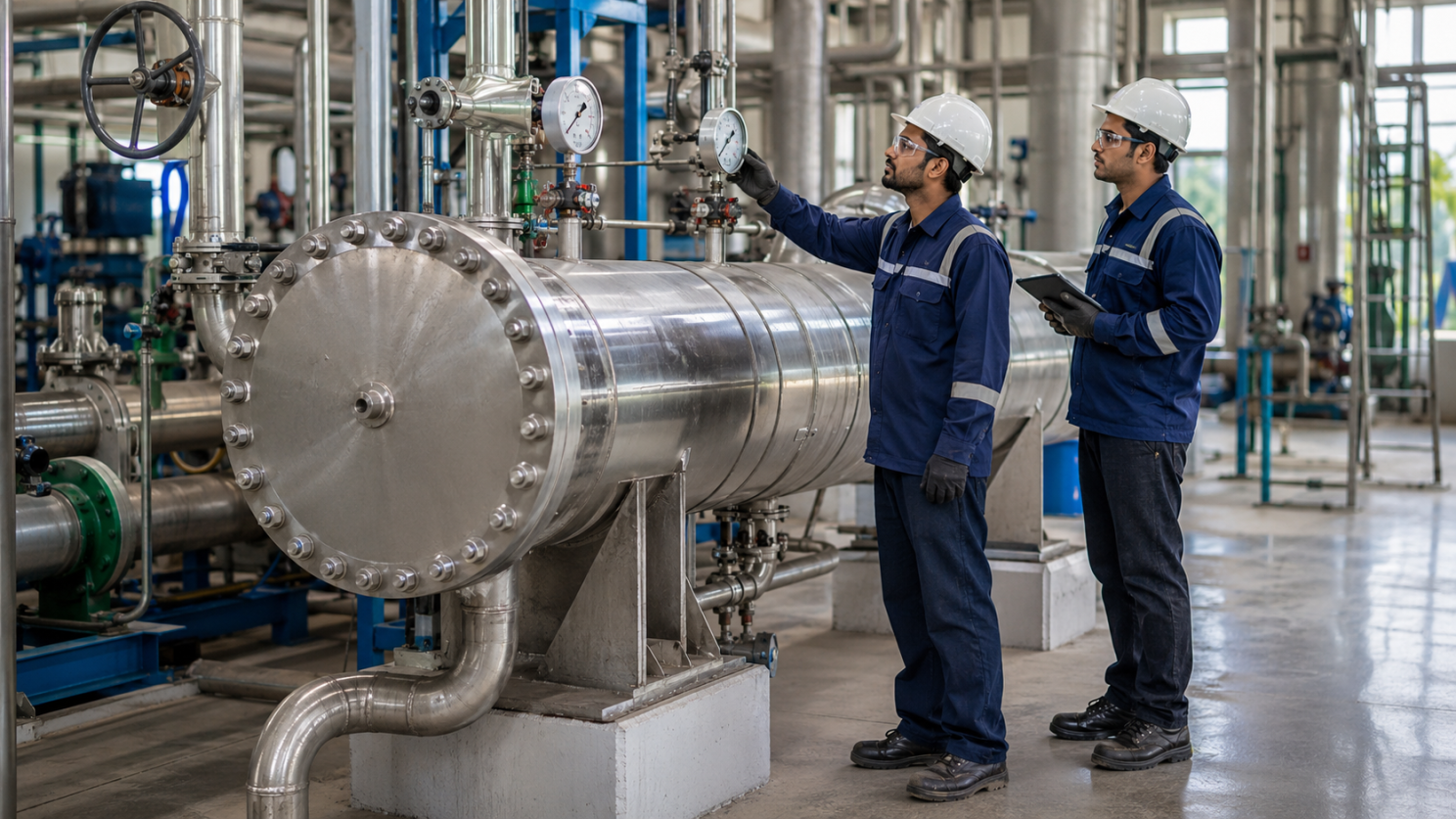 Heat exchanger inspection for rising pressure drop
