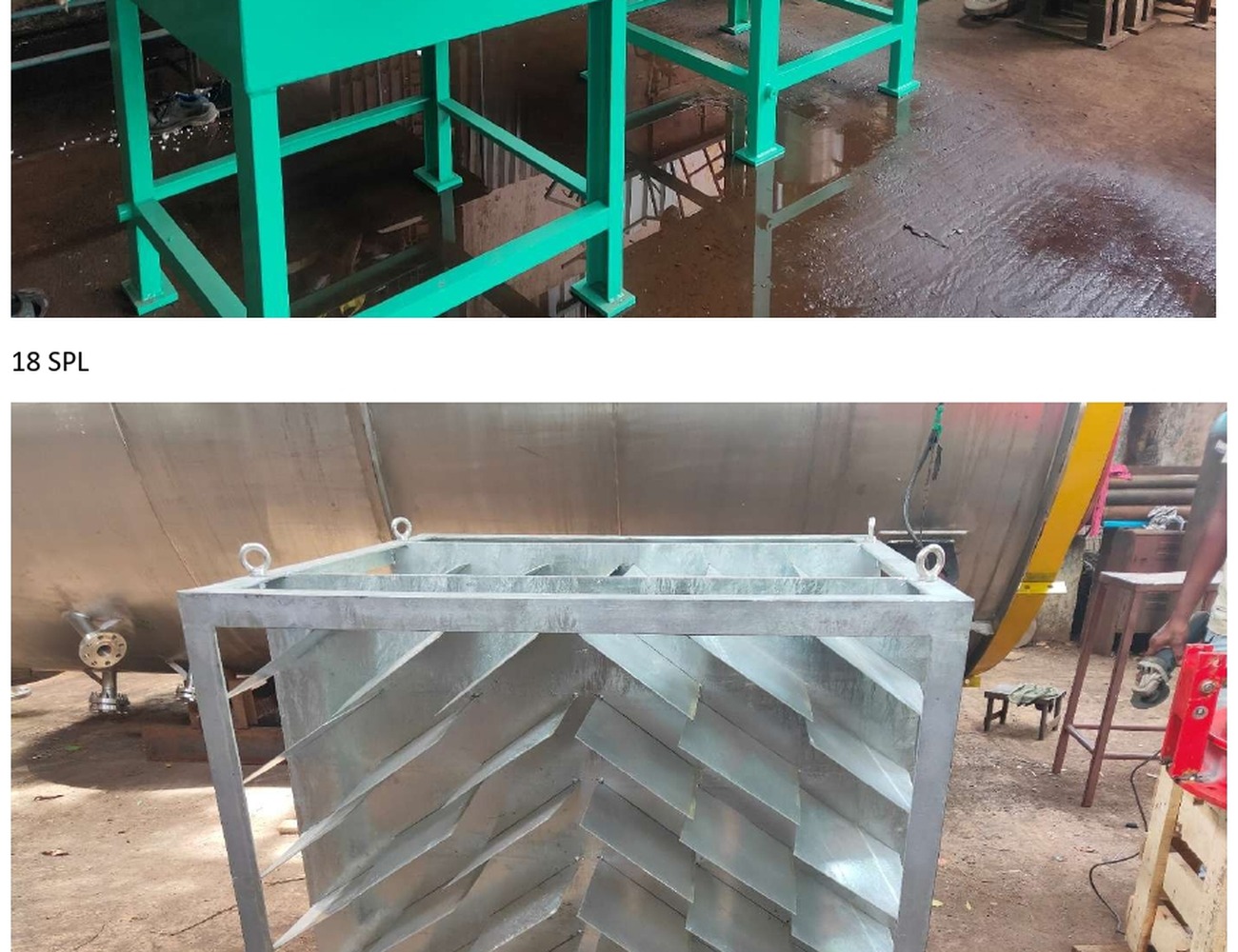 Diesel tank and SPL assembly